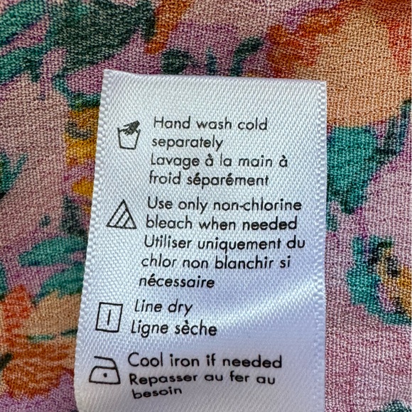 NWT $220 L*SPACE Heidi Maxi Dress Sz XL Floral Puff Sleeve Cut Out Slit Feminine - Picture 11 of 15